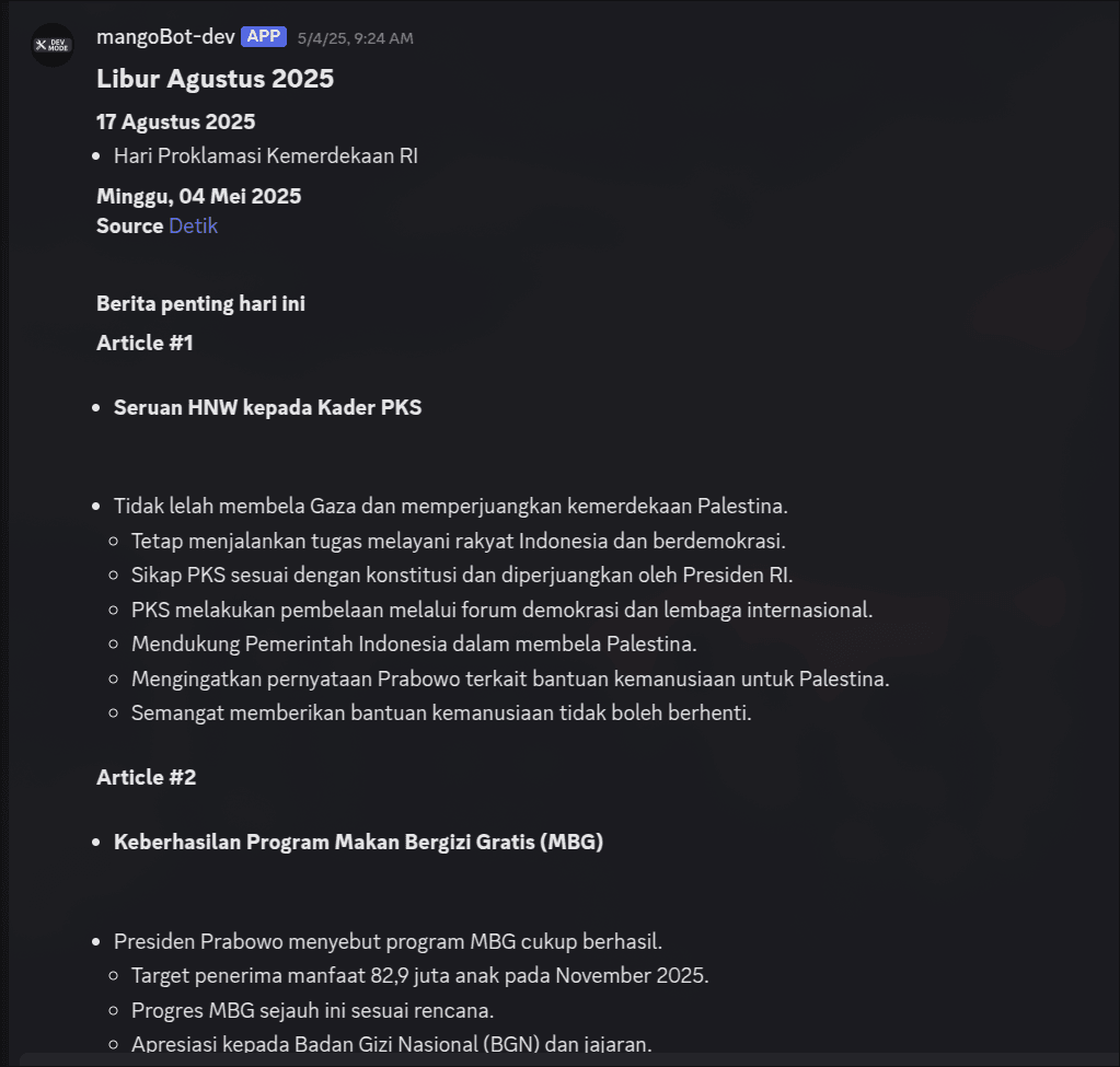 News Scraping Automation with Discord Bot image